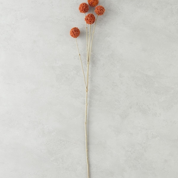 Lazio Single Branch Artificial Flower 70 cm Orange