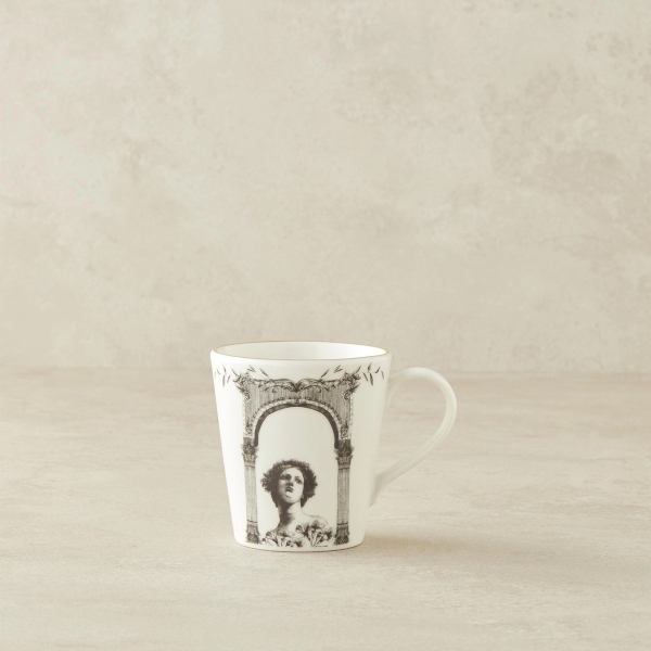 Hera Glory Porcelain Mug 255 ml Black - White