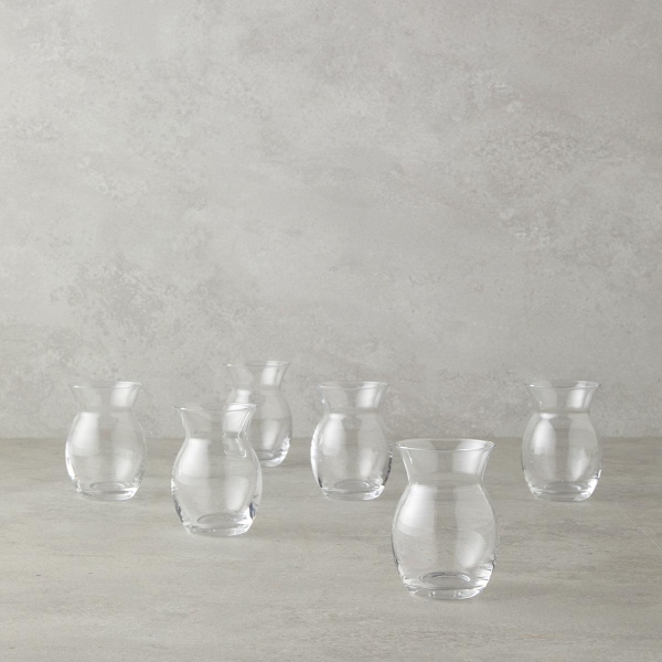 Rena Glass 6-Piece Tea Cup 130 ml Transparent