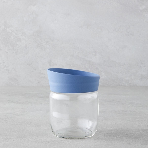 Arlene Glass Jar 425 ml Blue