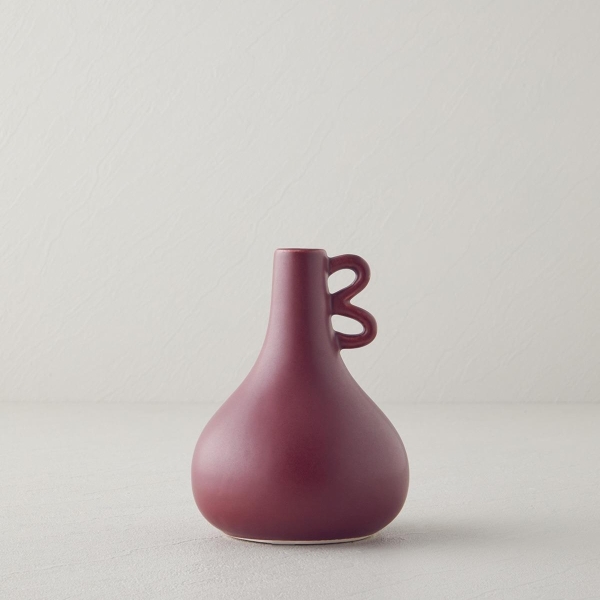 Garnet Vase 12x12x16 cm Fuchsia