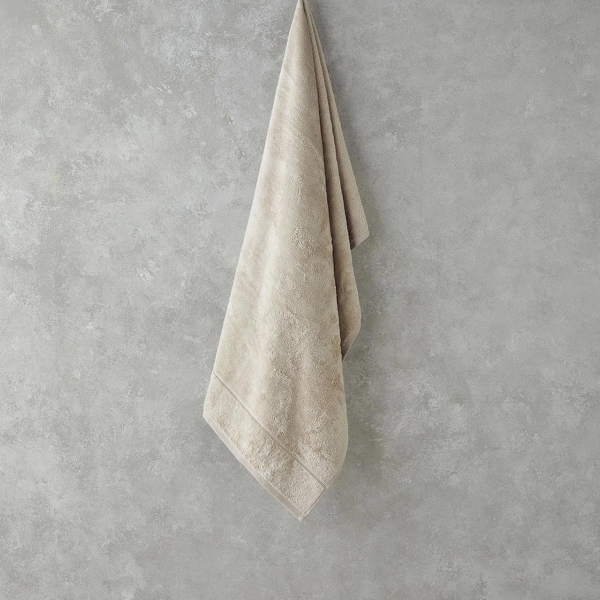 Leafy Bamboo Bath Towel 70x140 cm Light Beige