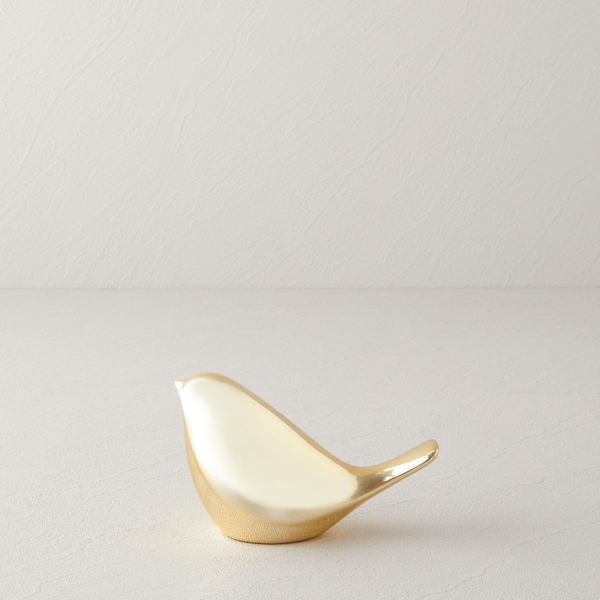 Little Bird Figurine 13x6.5x8 cm Gold