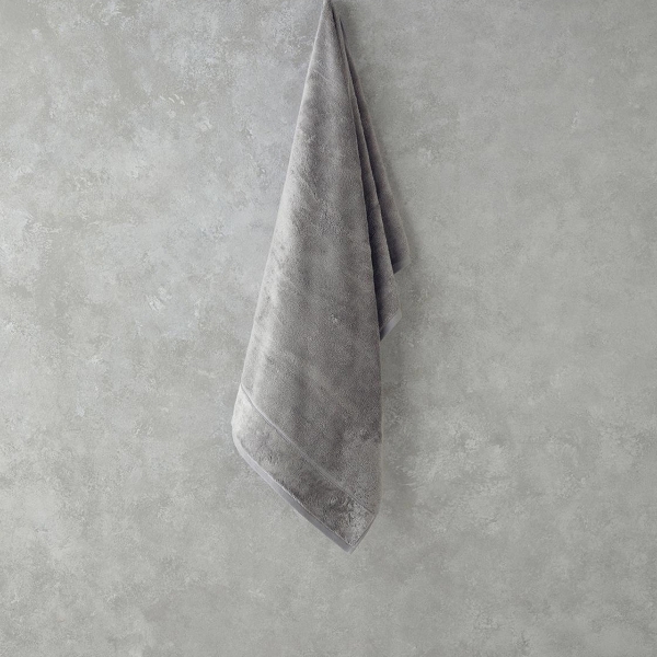 Leafy Bamboo Bath Towel 70x140 cm Grey