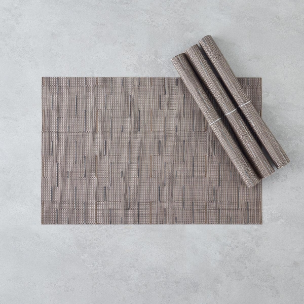 Lary PVC 4-Piece Placemat 30x45 cm Dark Beige