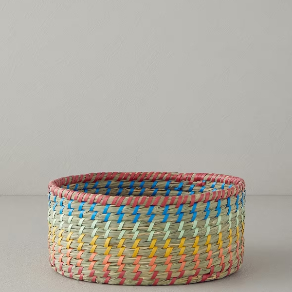 Exotic Lines Wicker Basket 29x21x12 cm Multicolor