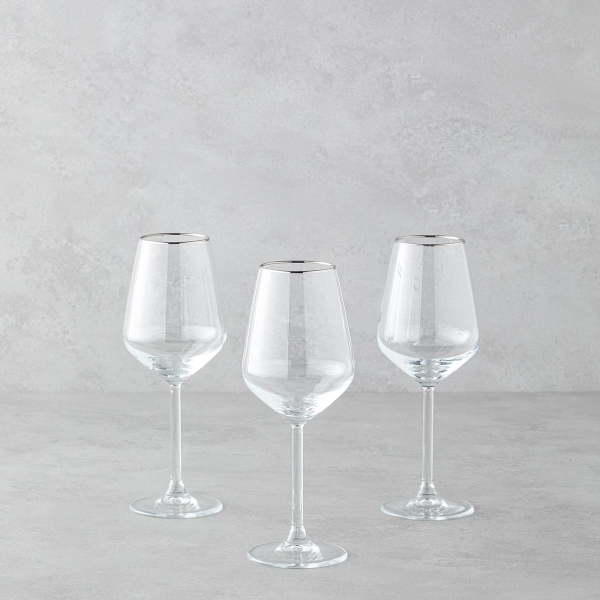 Gleam 3-Piece Glass 350 ml Silver