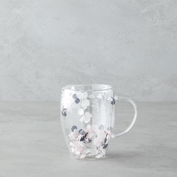 Adalyn Borosilicate Mug 310 ml Black - White