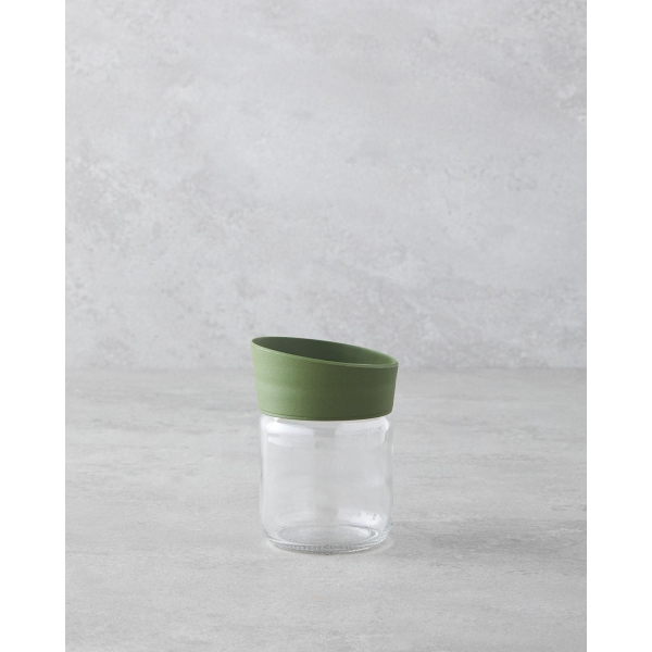 Alina Glass Spice Jar 212 ml Green