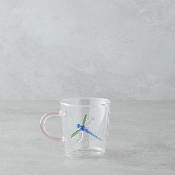 Carole Borosilicate Mug 310 ml Pink - Blue