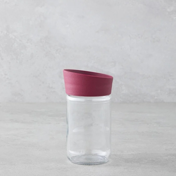 Alina Glass Spice Jar 314 ml Claret Red