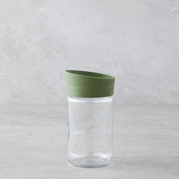 Alina Glass Spice Jar 314 ml Green