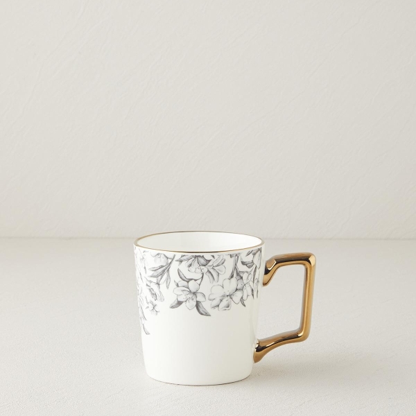 Petal New Bone China Mug 380 ml Gold