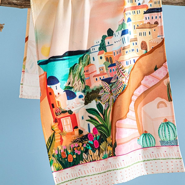 Morocco Cotton Digital Printing Beach Towel 70x150 cm Colorful