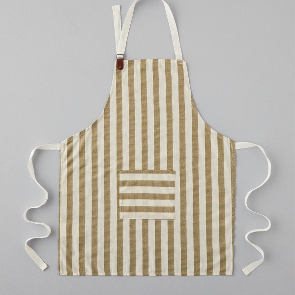 Cooker Cotton-Linen Kitchen Apron 70x55 cm Green